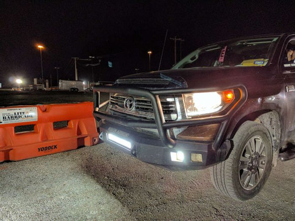 Road Armor 14-20 Toyota Tundra Stealth Front Bumper w/Lonestar Guard - Tex Blk