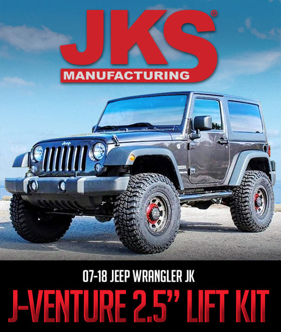 JKS MANUFACTURING J-VENTURE 2.5" LIFT KIT: 2007–2018 JEEP WRANGLER JK