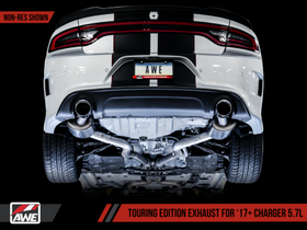 AWE Touring Edition Exhaust for 17+ Charger 5.7 - Non-Resonated - Chrome Silver Tips - 0