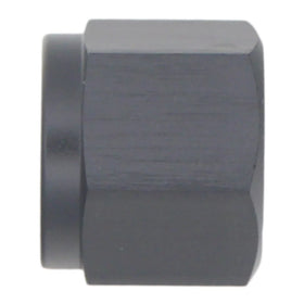 DeatschWerks 6AN Female Flare Cap - Anodized Matte Black