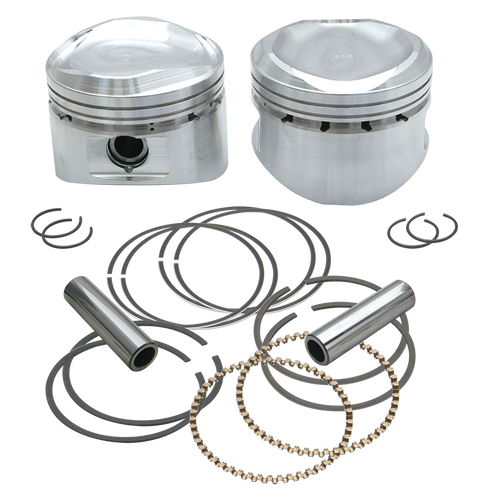 S&S Cycle 84-99 BT 89in Low Compression Stroker Pistons - .010in