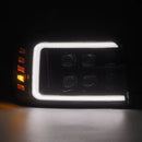 AlphaRex 92-96 Ford F-Series/Bronco NOVA-Series LED Proj Headlight Alpha-Bk w/Actv Light SS & SBDRL-4