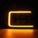 AlphaRex 92-96 Ford F-Series/Bronco NOVA-Series LED Proj Headlight Alpha-Bk w/Actv Light SS & SBDRL-5