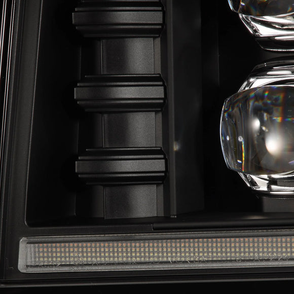 92-96 Ford F-Series/Bronco NOVA-Series LED Projector Headlights Black