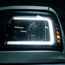 AlphaRex 92-96 Ford F-Series/Bronco PRO-Series Proj Headlight Blk w/Seq. Sig & DRL-3