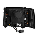 AlphaRex 92-96 Ford F-Series/Bronco PRO-Series Proj Headlight Blk w/Seq. Sig & DRL-4