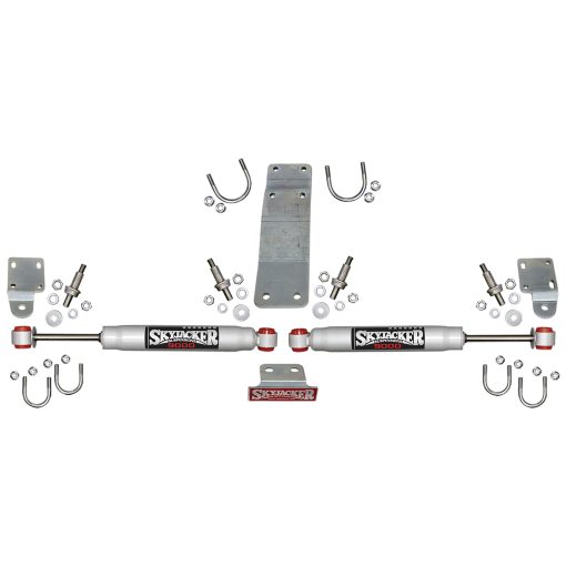 Skyjacker 2007-2017 Jeep Wrangler (JK) (Use w/ OEM Tie Rods) Dual Steering Damper Kit w/ 9000 Series
