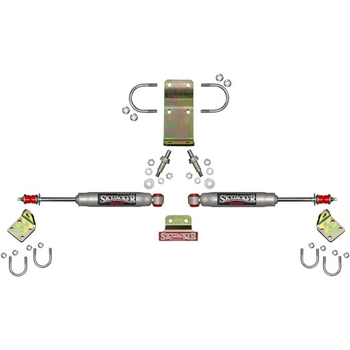 Skyjacker 2018 Jeep Wrangler JL - Silver Dual Steering Damper Kit