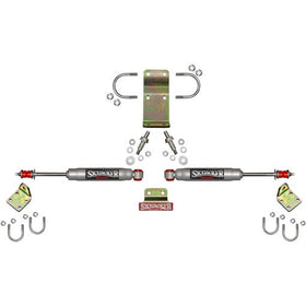 Skyjacker 2018 Jeep Wrangler JL - Silver Dual Steering Damper Kit