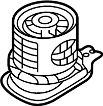 RUBB MOUNT. Part Number: 1EA505145Q Fits ID.4 (2021 - 2023)