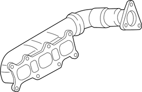 Audi VW Exhaust Manifold Right (Touareg) - Genuine VW Audi 059253034BP