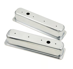 Mr. Gasket Polished Aluminum Tall-Style Valve Covers Fits 1987-1997 Chevrolet 305-350 Small Block