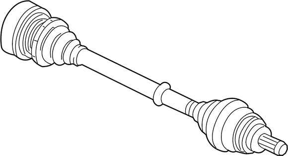 Front Left CV Axle Assembly 2015-2022 VW Golf R