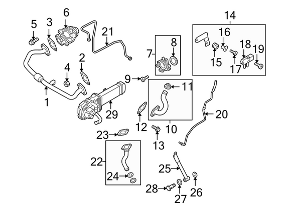 Audi VW Turbocharger Mounting Bolt - Genuine VW Audi WHT000494