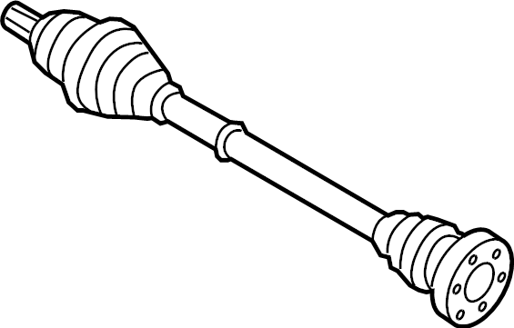 Audi VW CV Axle Assembly - Genuine VW Audi 5Q0407272ER