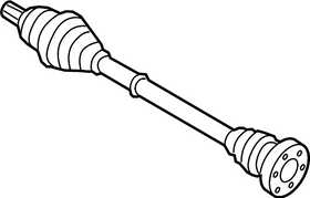 Audi VW CV Axle Assembly - Genuine VW Audi 5Q0407272ER