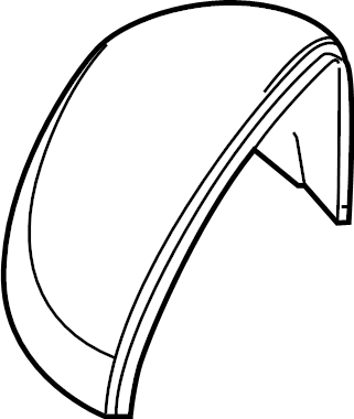 Volkswagen Jetta Cover. Mirror. Front, Left - 17A857537GRU