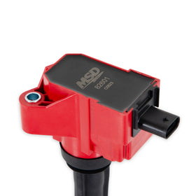MSD Ignition Coil - Ford EcoBoost - 2.7L / 3.0L V6 - Red - Single