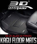 3D MAXpider 19-21 Audi E-Tron Kagu 1st + 2nd Row Floormats - Black-3