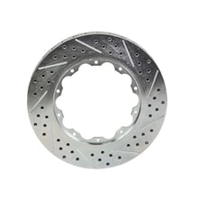 Baer Service Parts 11.000" X 1.020", 10 x 6.40"BC, 2-Piece, Left, Slot Drilled & Zinc Plated Finish