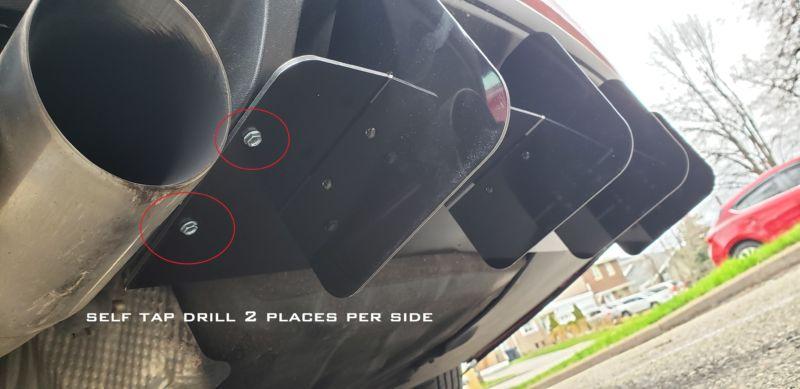 Ventus Autoworks Rear Diffuser W/ Rear Spats | Volkswagen GLI 11-14