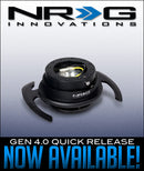 NRG Quick Release Kit Gen 4.0 - Black Body / Black Ring w/ CF Handles-2