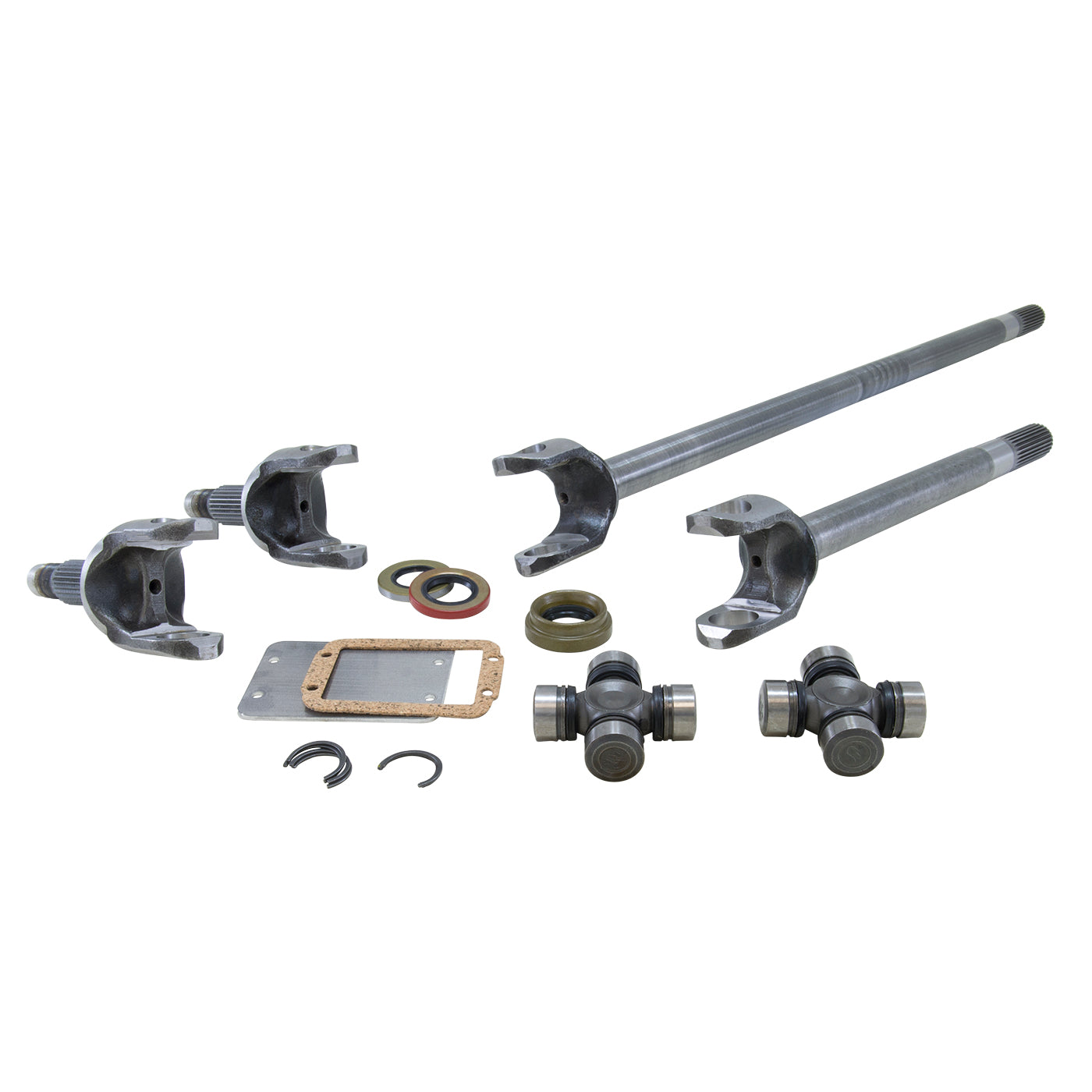 USA Standard 4340 Chrome-Moly Replacement Axle Kit For 77-91 GM Dana 60 Front / 35 Spline