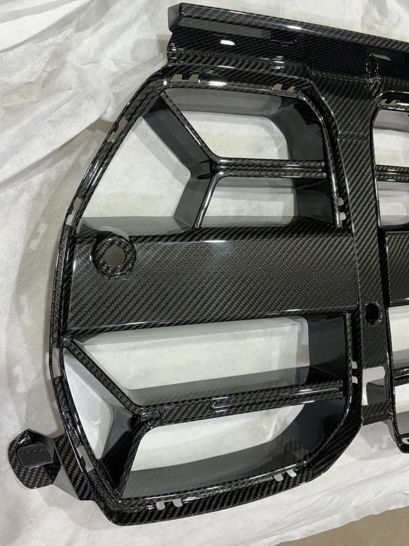 Dry Carbon Fiber Front Kidney Grille for BMW G80 M3 & G82 / G83 M4 2021-2026 Without ACC