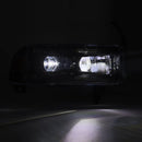 AlphaRex 94-01 RAM 1500 LUXX LED Proj Headlights Blk w/Activ Light/Seq Signal/SB DRL-2