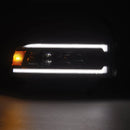 AlphaRex 94-01 RAM 1500 LUXX LED Proj Headlights Blk w/Activ Light/Seq Signal/SB DRL-3