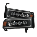 94-01 Dodge Ram 1500/94-02 Ram 2500/3500 NOVA-Series LED Headlights Black-1