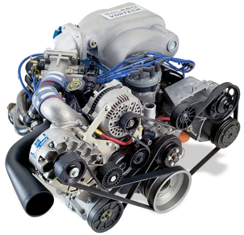 Vortech 1994-1995 5.0 Mustang Supercharging System w/V-2 Si. Polished Finish