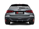 Akrapovic 2020-2024 Audi RS6 Avant (C8) Evolution Line Cat Back (Titanium) (Req Link Pipe Set)-3