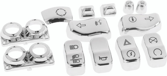 Bikers Choice 16-18 FLHTK/L Chrome Switch Cap Kit