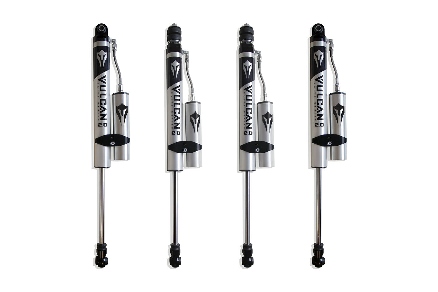 MaxTrac 13-24 Dodge RAM 3500 4WD 6in Lift Front & Rear Vulcan 2.0 Reservoir Shocks