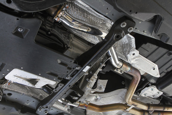 Fabspeed Porsche 958.2 Cayenne Turbo / Turbo S Secondary Cat Bypass Pipes (2015-2018)