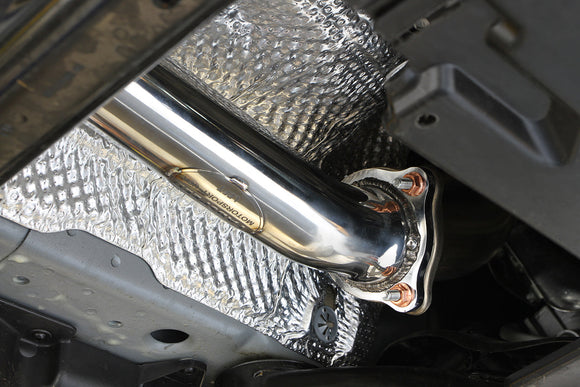 Fabspeed Porsche 958.2 Cayenne Turbo / Turbo S Secondary Cat Bypass Pipes (2015-2018)