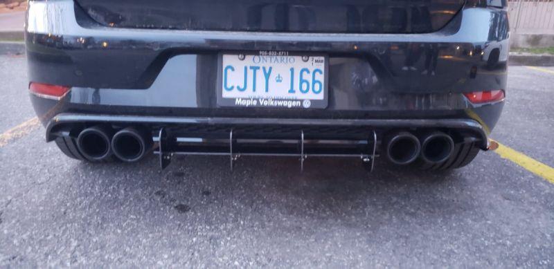 Ventus Autoworks Rear Diffuser W/ Rear Corner Spats | Volkswagen Mk7.5 Golf R