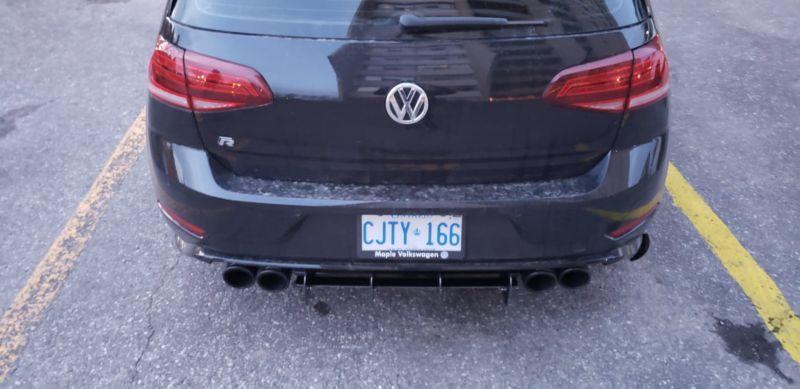 Ventus Autoworks Rear Diffuser W/ Rear Corner Spats | Volkswagen Mk7.5 Golf R