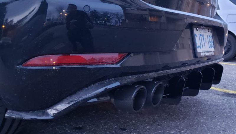 Ventus Autoworks Rear Diffuser W/ Rear Corner Spats | Volkswagen Mk7.5 Golf R