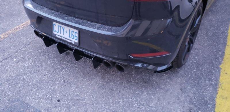 Ventus Autoworks Rear Diffuser W/ Rear Corner Spats | Volkswagen Mk7.5 Golf R