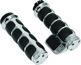 Kuryakyn ISO Grip With Throttle Boss Dual Cable Chrome