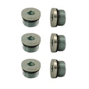 Moroso Pipe Plug w/O-Ring -8An 3/4in-16 - Steel - 6 Pack-1