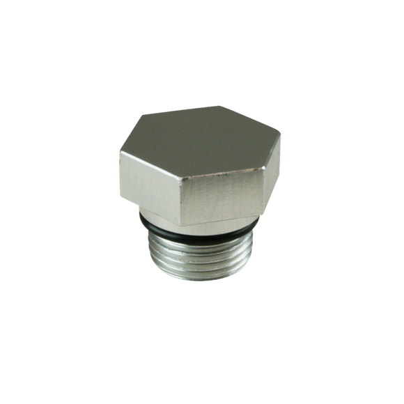Moroso Drain Plug w/O-Ring -8An 3/4in-16 - Hex Head - Single