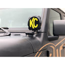 KC HiLiTES Jeep JL/JT A-Pillar/Cowl Mount Kit w/6in. Gravity LED Pro6 Spot Beam Lights-2