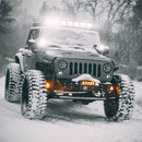 KC HiLiTES FLEX ERA 4 Jeep JK 2-Light System 80W Spot Beam Pillar Mount-2