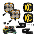 KC HiLiTES FLEX ERA 4 18-21 Jeep JL / JT 2-Light System 80W Combo Beam Pillar Mount-1