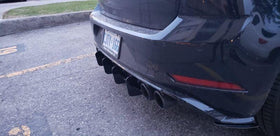 Ventus Autoworks Rear Diffuser W/ Rear Corner Spats | Volkswagen Mk7.5 Golf R - 0