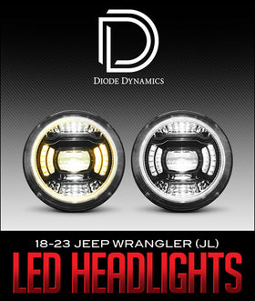DIODE DYNAMICS ELITE MAX LED HEADLIGHTS: 2018–2023 JEEP JL WRANGLER - 0