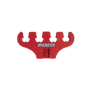 Moroso Wire Loom - 7-9mm - 4 Hole - Red - 2 Per Card-1